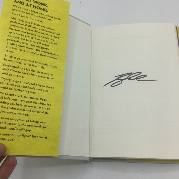 New Signed With Autograph Ryan Leak Leveling Up Bestselling Author Hardcover - Picture 2 of 4